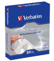 Verbatim CD Sleeves (Paper) 50pk (49992)